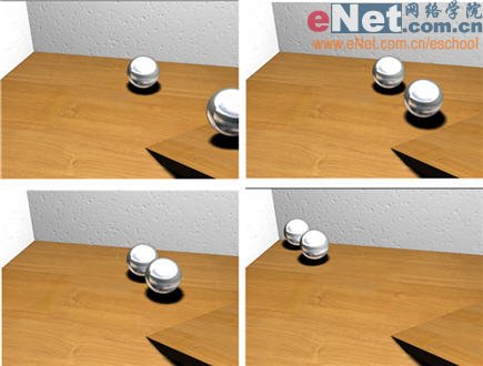 3dmax教程:造型设计两个钢球碰撞10