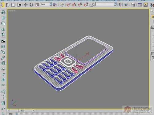 用3D软件打造逼真手机3