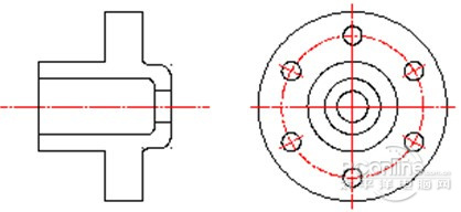 浩辰CAD机械教程之法兰轴类零件绘制5