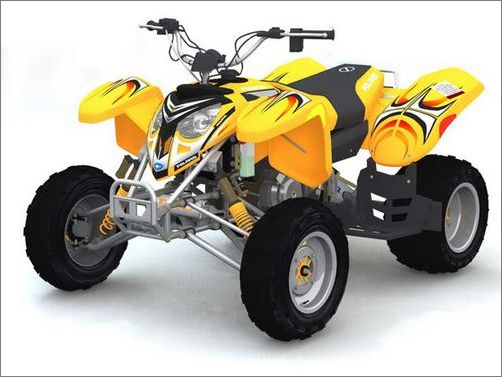 3Dsmax教程:四轮摩托车的制作过程1