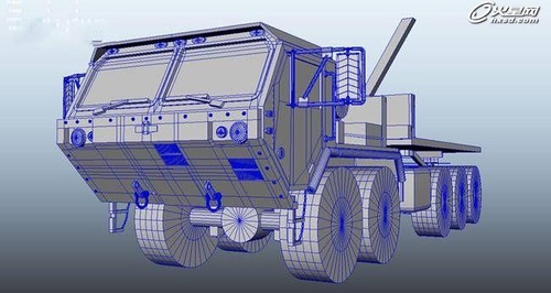 Maya军用货车HEMTT-M1075制作过程2