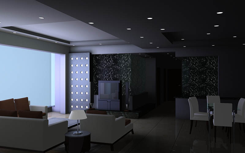3DSMAX默认渲染器渲染出高品质室内效果图5