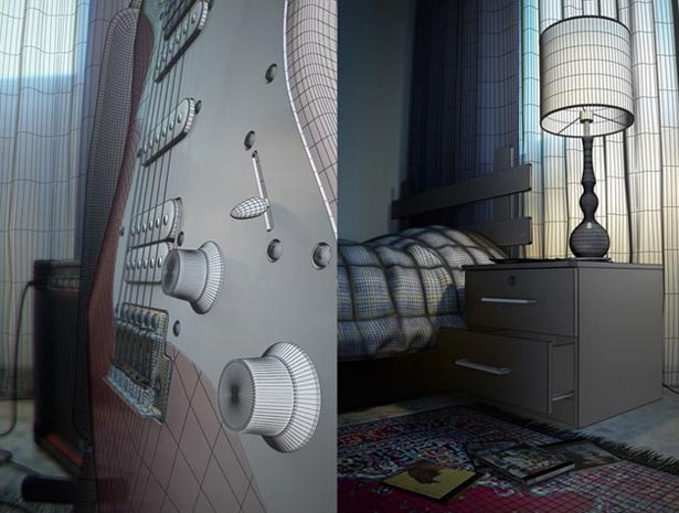 3DSMAX打造卧室一角2