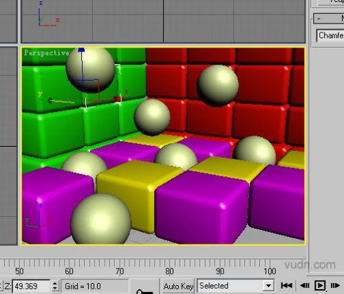 3DsMAX实例：立体彩块和透明亮球5