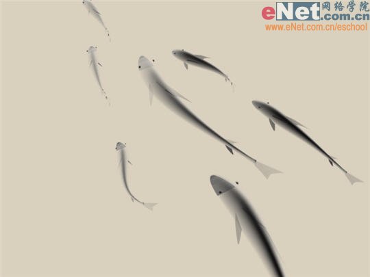 3dmax9.0教程:栩栩如生的游鱼水墨画18