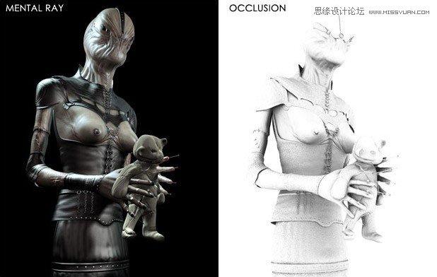 3DMAX制作手拿外星布娃娃的外星人教程13