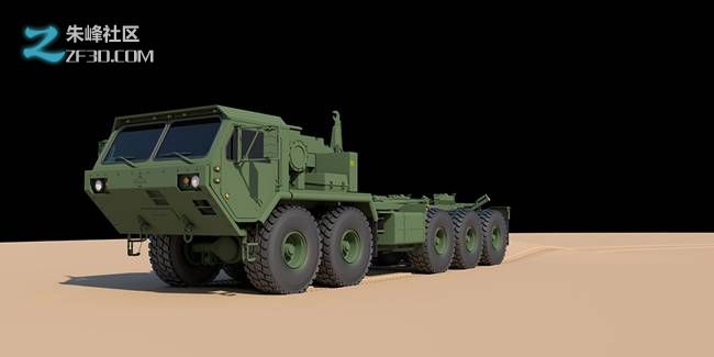 maya和mr军用货运卡车HEMTT-M1075制作特辑6