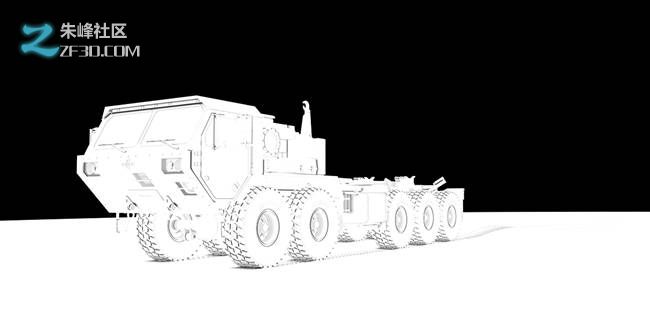 maya和mr军用货运卡车HEMTT-M1075制作特辑9