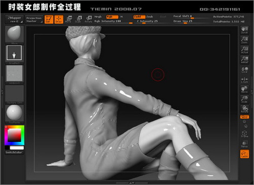 3DsMAX人物建模打造3D版时装女郎30