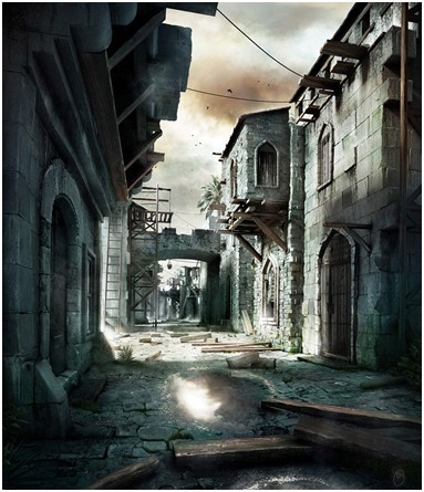 3DSMax渲染战后的古城场景1