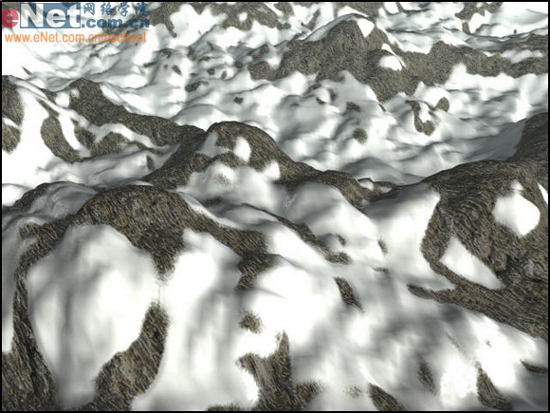 用3DS MAX打造连绵的极地雪山1