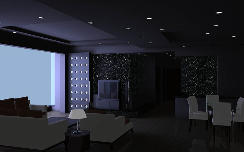 3DSMAX默认渲染器渲染出高品质室内效果图3