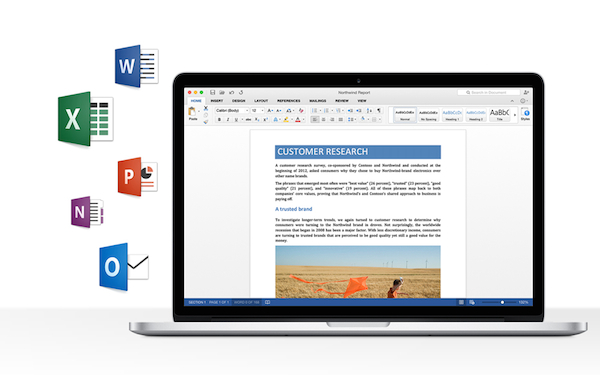 微软发布Office 2016 for mac预览版1