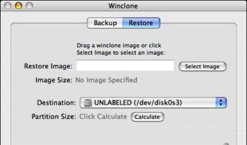 怎么用Winclone备份win7还原苹果电脑系统3
