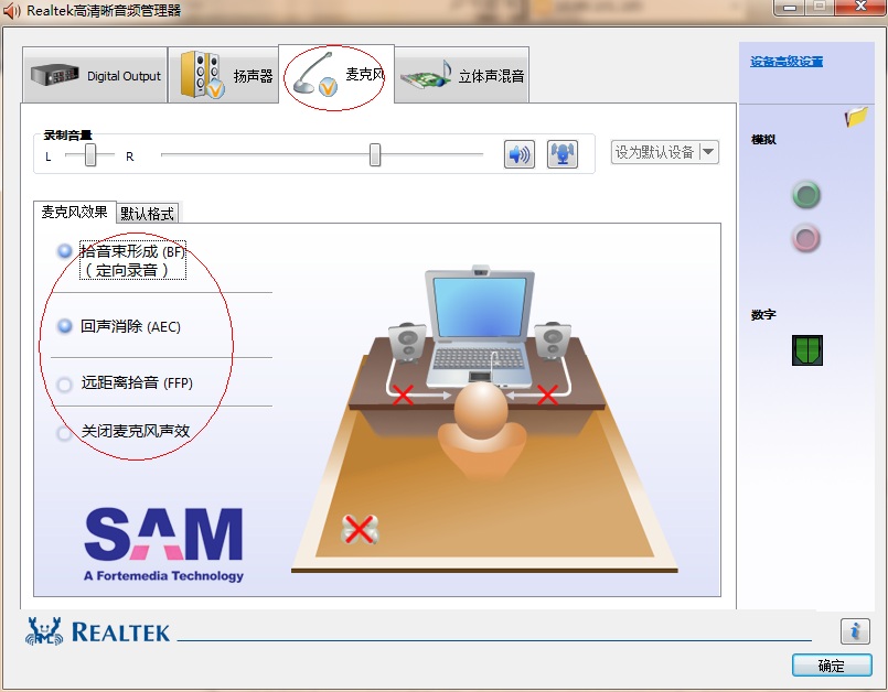 Realtek声卡的麦克风出现杂音的解决方法5