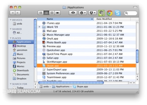 MAC从Finder里快速启动应用程序1