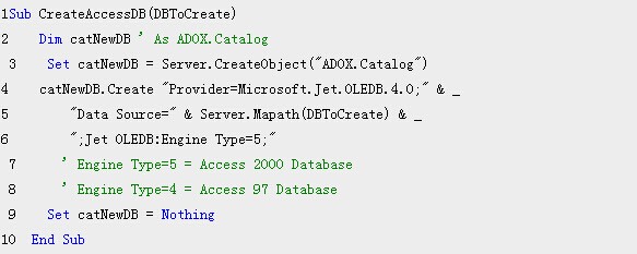 怎么在用asp代码来创建Access数据库_ASP教