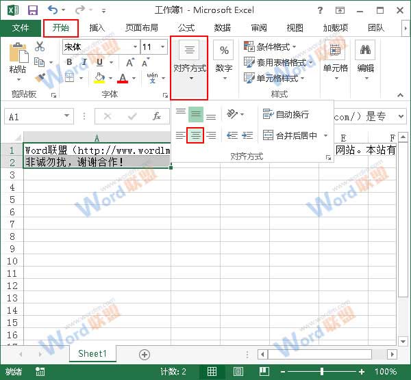 Excel怎么排版 详解Excel排版技巧2