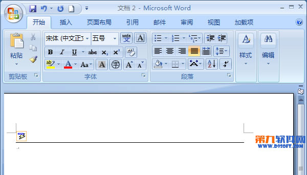 Office教程 教你在word2007中画长横线3