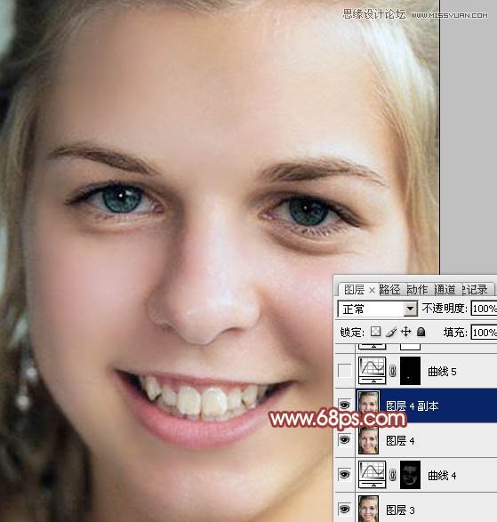 Photoshop怎么使用通道法给满脸雀斑的女人磨皮35