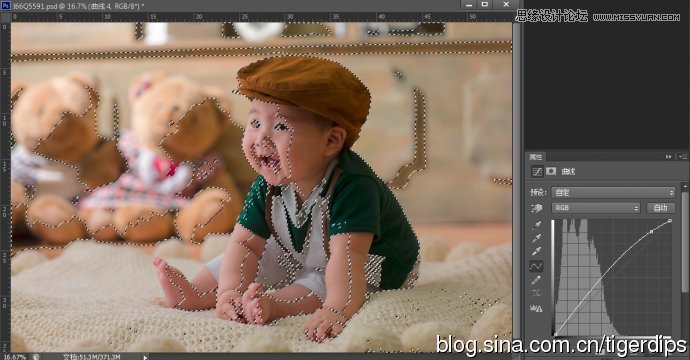 Photoshop调出儿童照片富有层次感的色彩效果6