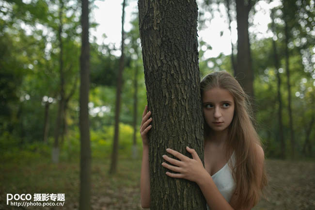 Photoshop打造唯美的秋季红树林人物图片5