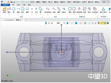 三维CAD扫盲教程：中望3D便捷创建剖视图2