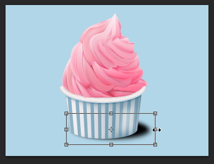 PS教你绘制美味可口的冰淇淋图标56