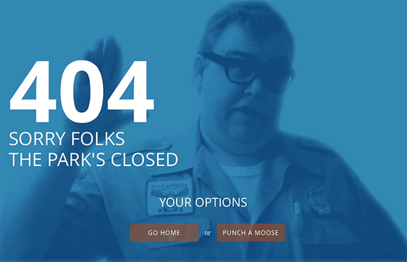 17个让人想亲自体验的404页面8