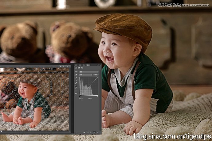 Photoshop调出儿童照片富有层次感的色彩效果16