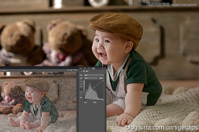 Photoshop调出儿童照片富有层次感的色彩效果15