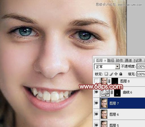 Photoshop怎么使用通道法给满脸雀斑的女人磨皮36