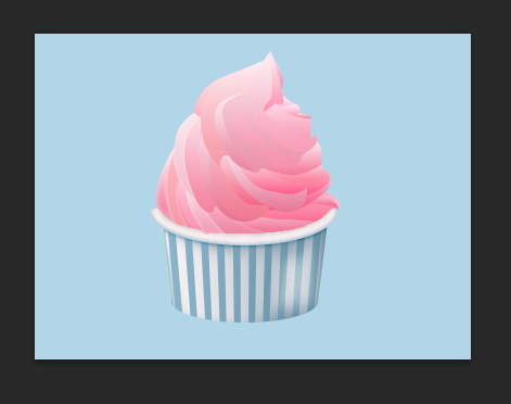 PS教你绘制美味可口的冰淇淋图标44