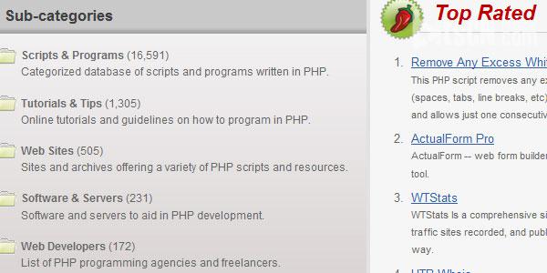 10个提供免费PHP脚本下载的网站6