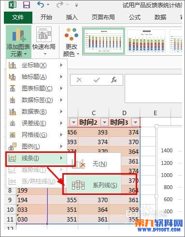 Excel 柱形图如何增加系列线5