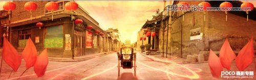巧用Photoshop的素材合成制作中国风全景背景图1