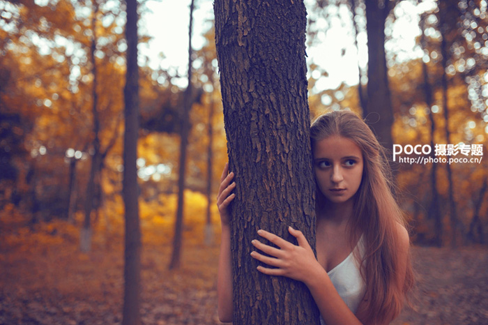 Photoshop打造唯美的秋季红树林人物图片3