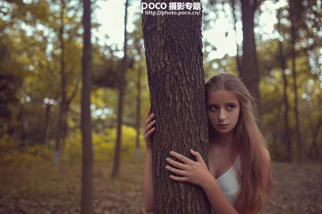 Photoshop打造唯美的秋季红树林人物图片9