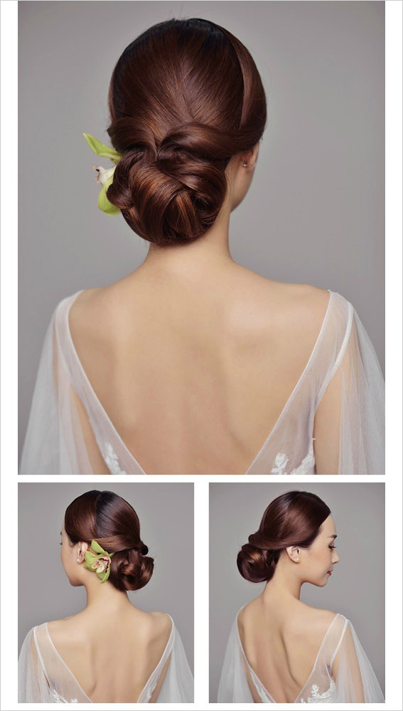 简洁优雅的新娘发型造型教程2