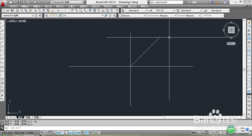 利用CAD画有角度有长度的直线9