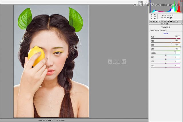 Photoshop结合CR给美女添加淡淡的彩妆4