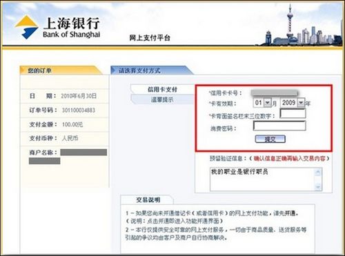 支付宝上海银行（大众版）如何使用信用卡直接支付5