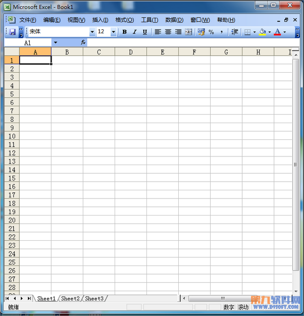 Excel教程 怎样设置虚线表格1