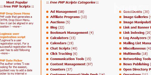 10个提供免费PHP脚本下载的网站5