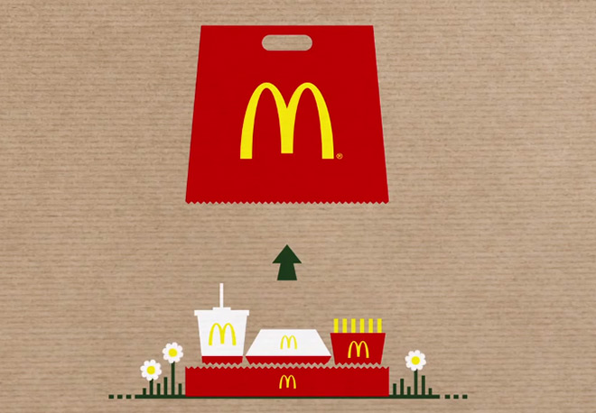 麦当劳：Bag Tray 环保又使用的外带纸盒1