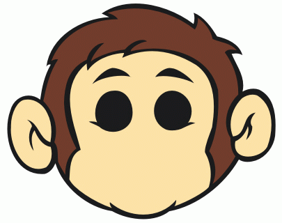 coreldraw简单绘制可爱的调皮猴头像24
