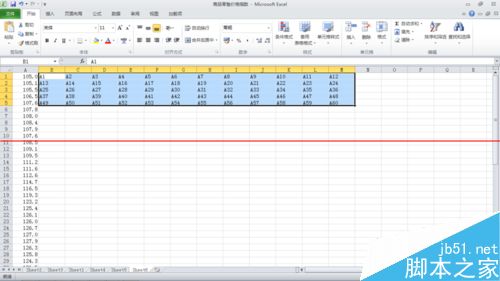 Excel表格怎么把一列数据转换为多行多列数据4