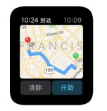 苹果Watch地图获取路线2
