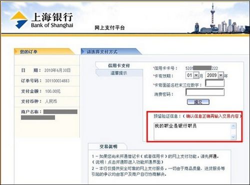 支付宝上海银行（大众版）如何使用信用卡直接支付4