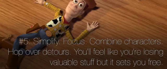 Pixar皮克斯的22条讲故事的准则5